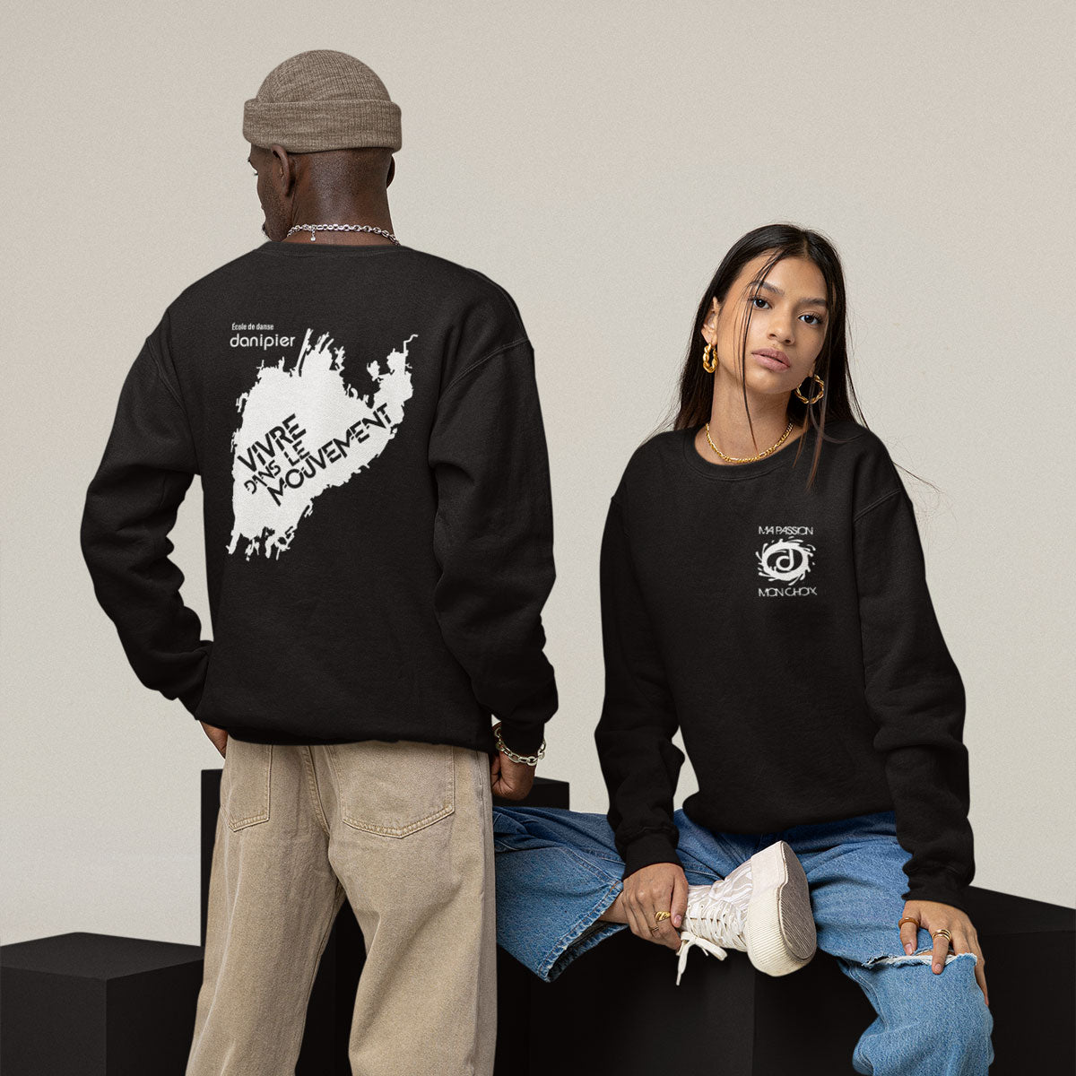 Hoodie à col rond [Crewneck] ADULTE Danipier [A] – Impressions Gaspésie